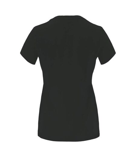 Womens/ladies Capri Short-sleeved T-shirt Dark Lead Roly