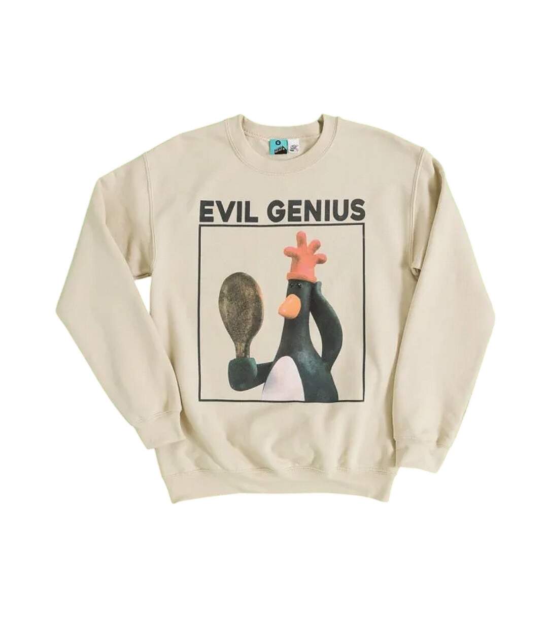 Sweat Motif Feathers Mcgraw Evil Genius Adulte Beige Wallace And Gromit-1