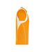 T-shirt Course À Pied Homme Orange Blanc James And Nicholson-3