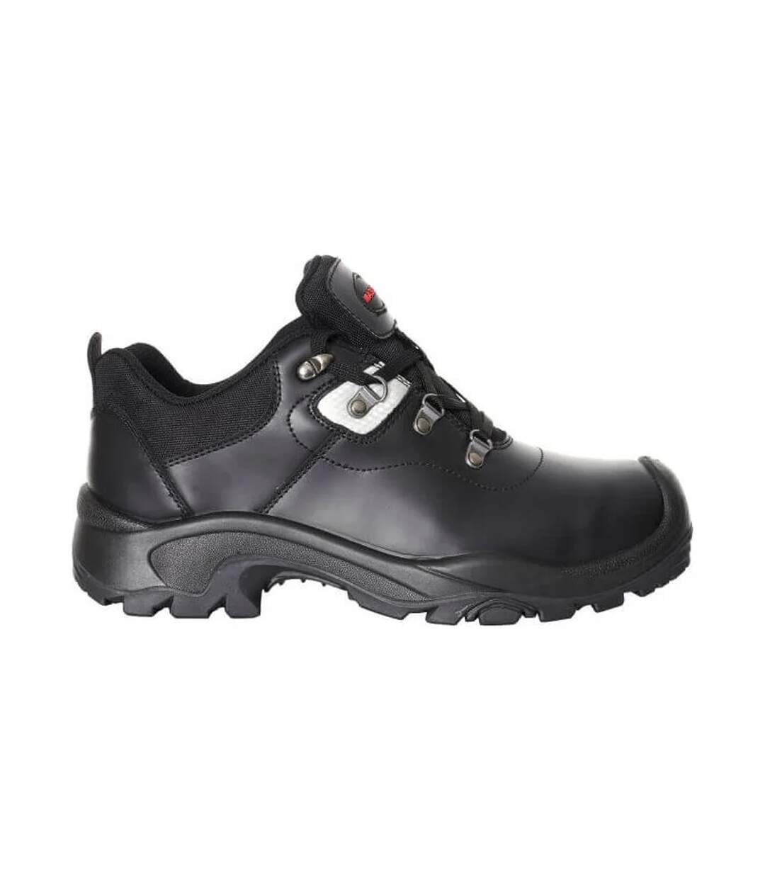 Mens Footwear Industry Full Grain Leather Safety Shoes Black Mascot-1
