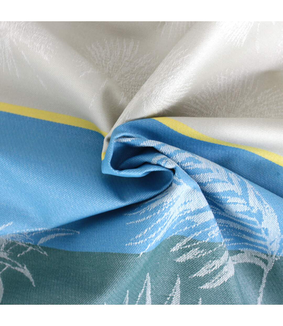 Nappe Jacquard coton PALMIER + enduction acrylique Rectangulaire-5