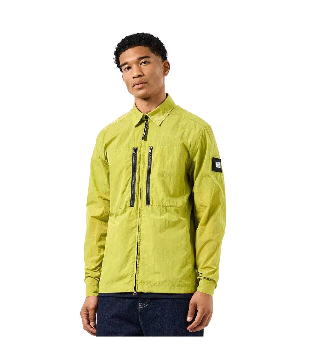 Surchemise Nicky Eyes Service Homme Vert Clair Weekend Offender-1