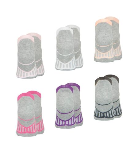 Lot de 6 paires de chaussettes ultra courtes femme Sport Wilson