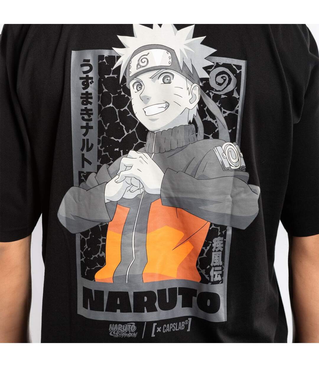 T-shirt homme relax fit avec print Naruto Shippuden Naruto Capslab-2