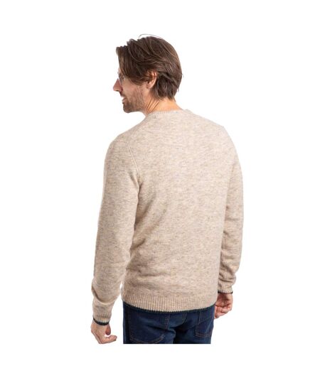 Mens Gorleston Crew Neck Sweatshirt Ecru Weird Fish