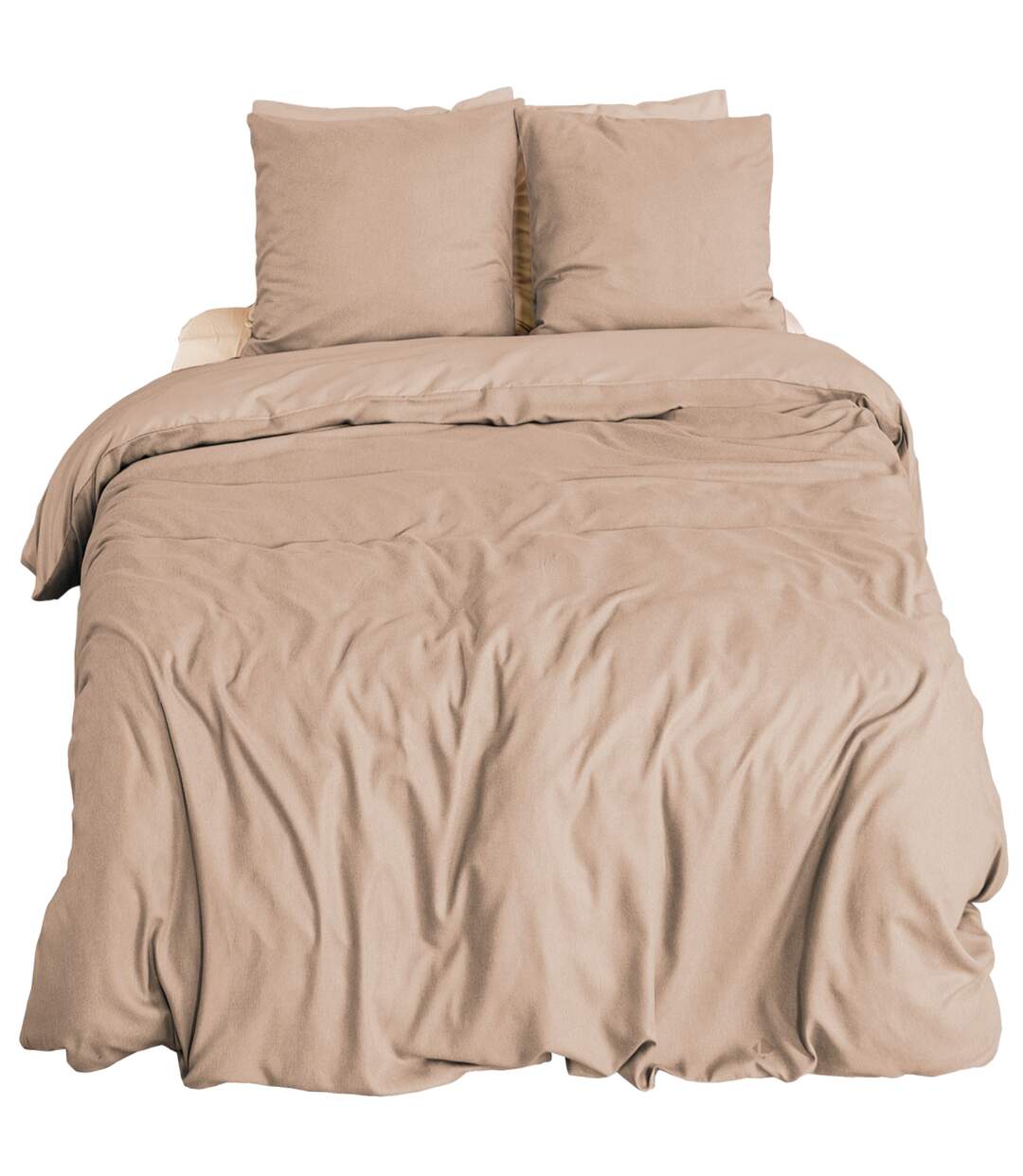Parure de lit bi-matière microfibre SENSATION FLANELLE-2