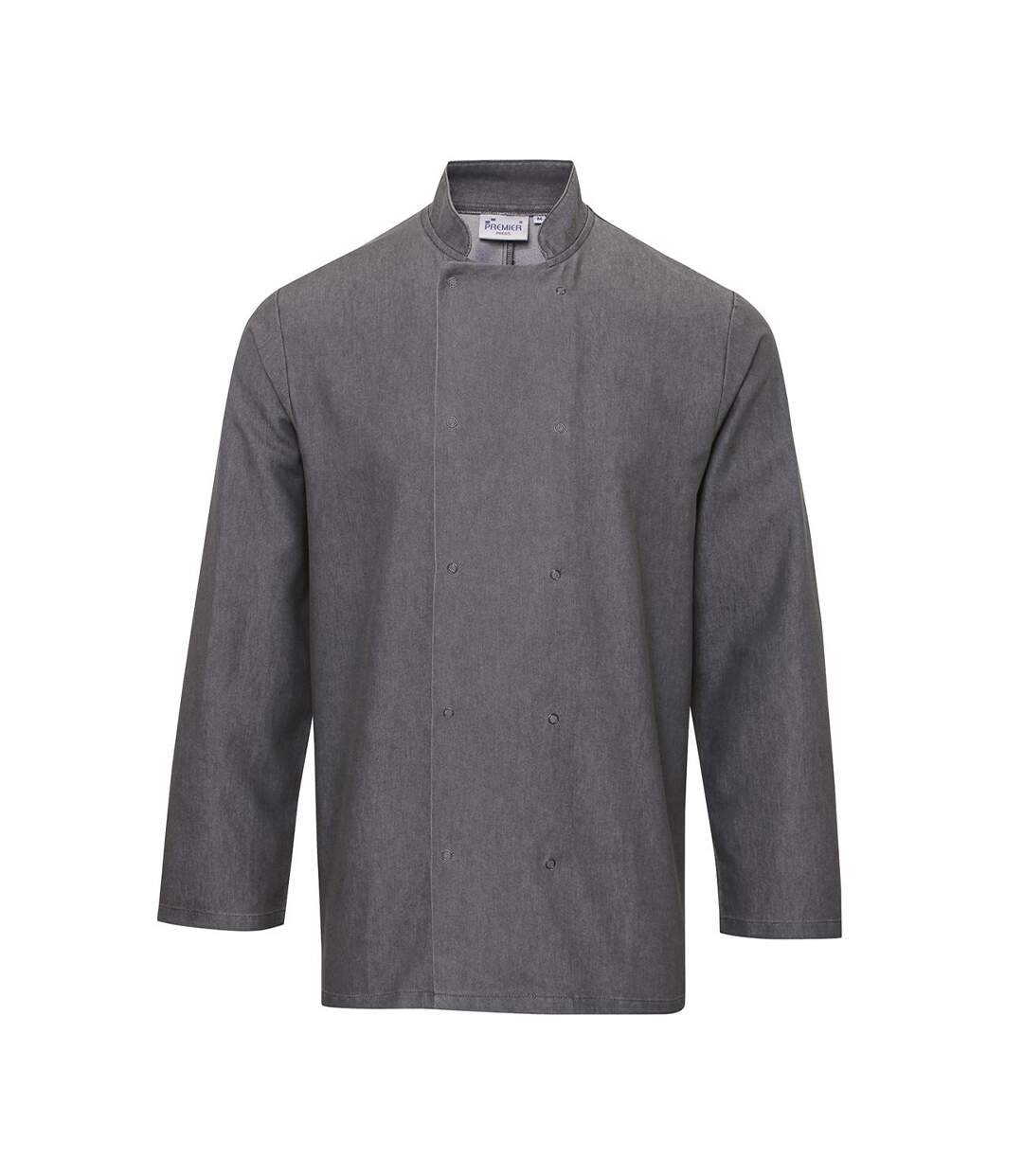 Veste de cuisinier adulte gris Premium-1