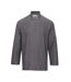 Veste de cuisinier adulte gris Premium-1