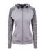 Veste À Capuche Cool Femme Gris Gris Chiné Just Cool-1