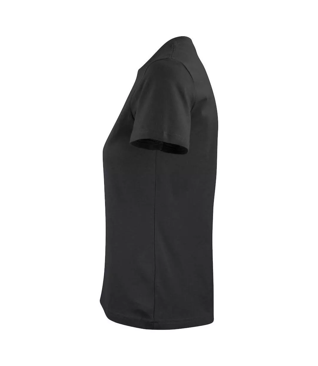 Womens/ladies Heavier Pro T-shirt Black Printer-3