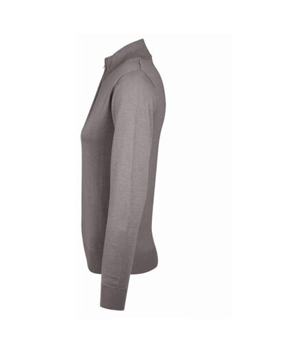 SOLS Womens/Ladies Gordon Full Zip Cardigan (Grey) - UTPC505