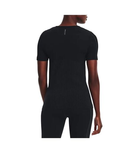 Womens/ladies Rush Seamless T-shirt Black Under Armour