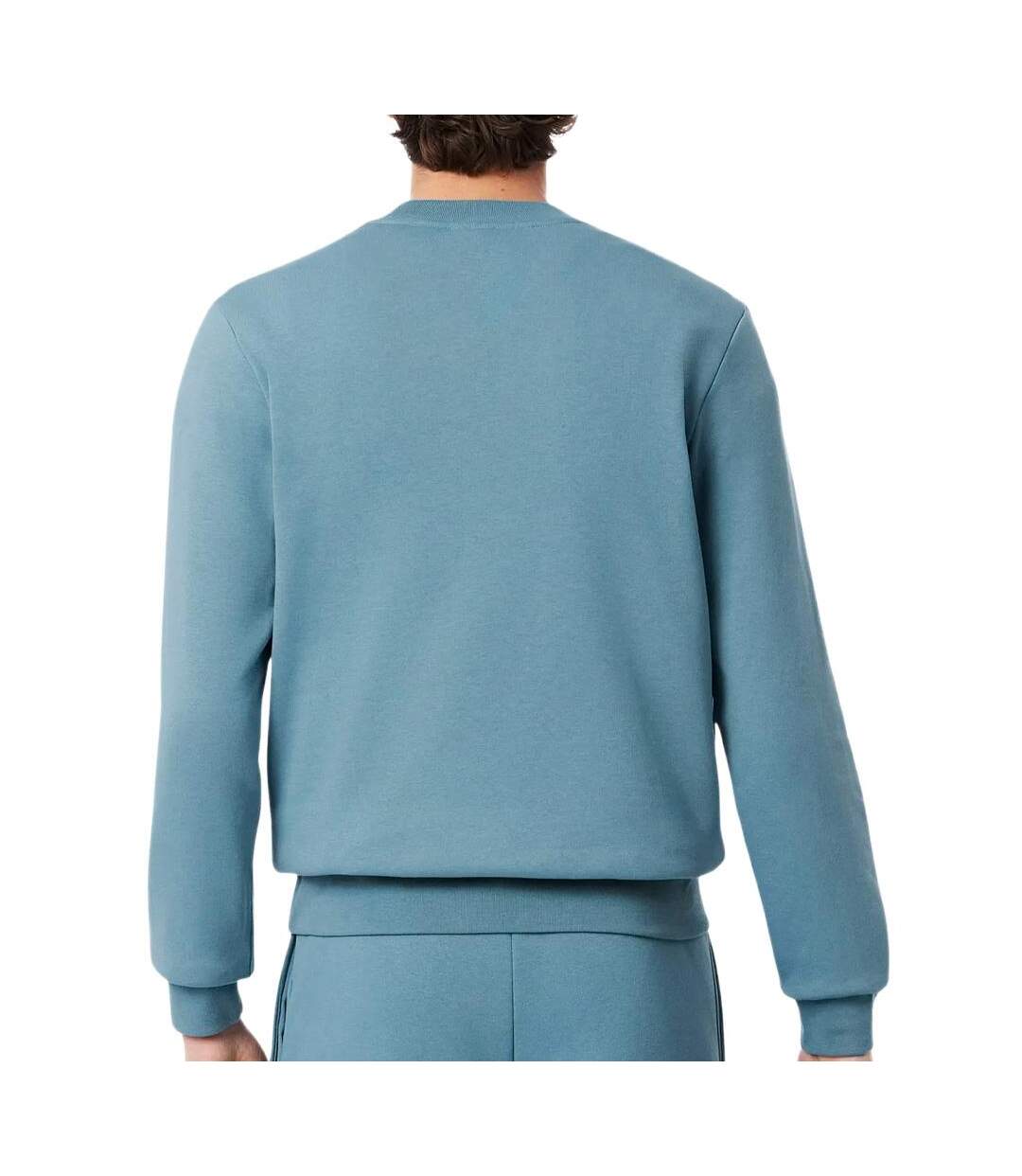 Sweat bleu canard homme lacoste sh9608-2