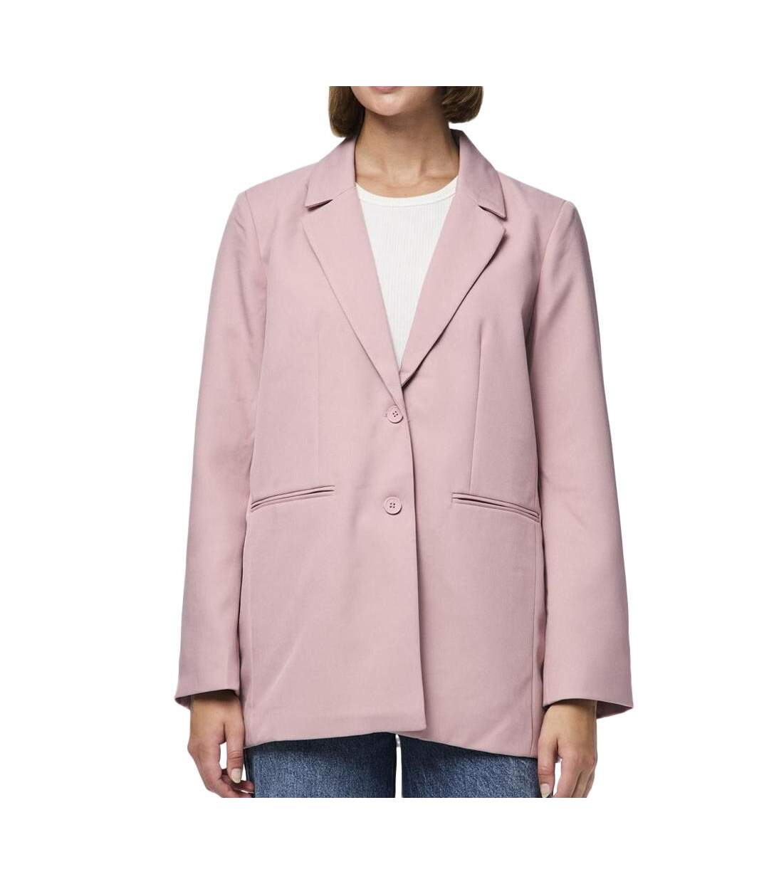 Blazer rose femme pieces neva-1