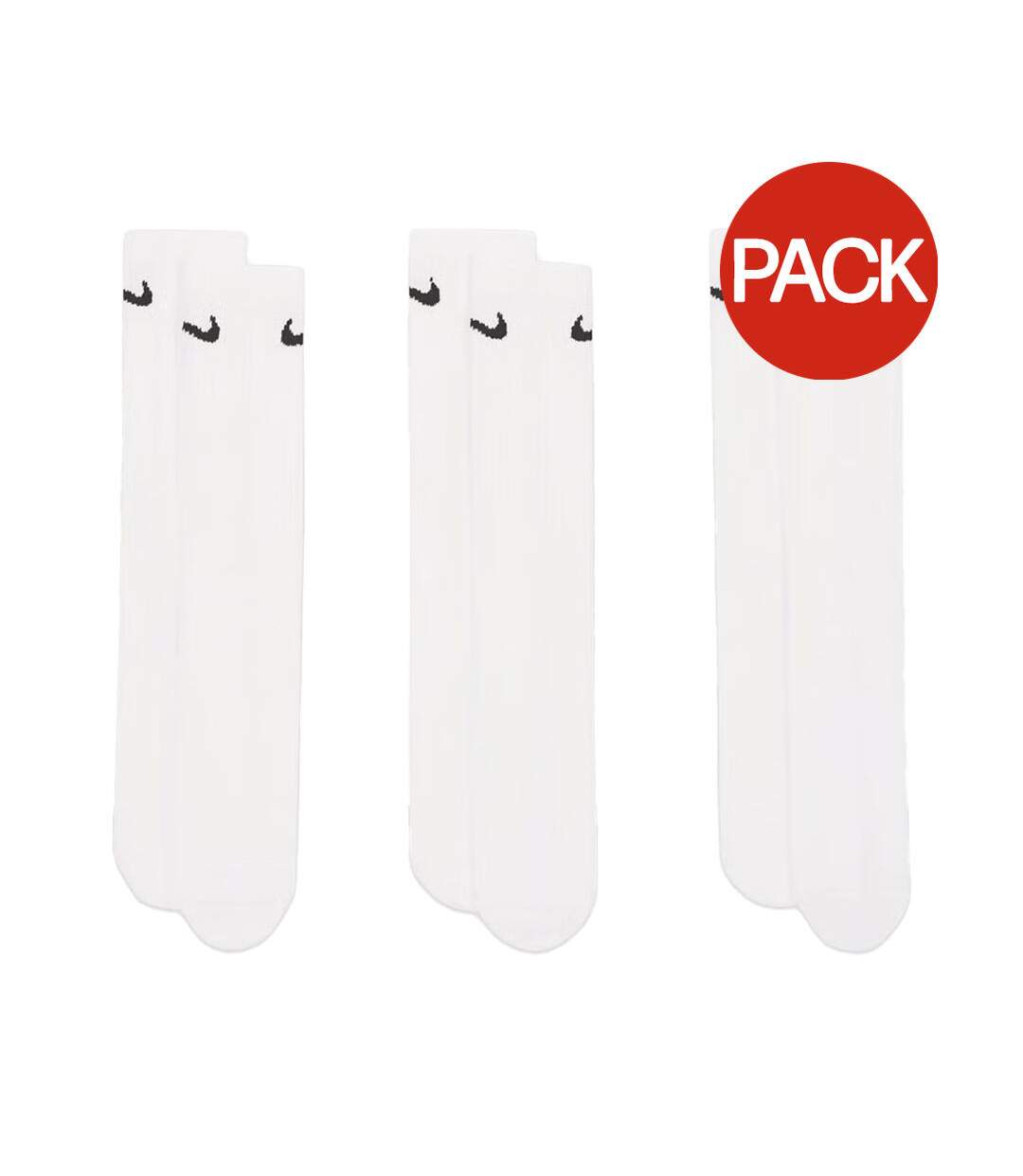 Lot De 3  Chaussettes Everyday Essential Adulte Blanc Nike-1