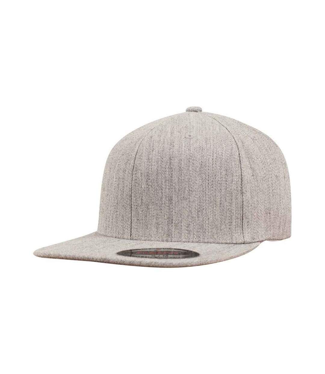 Casquette de baseball gris chiné Flexfit-1