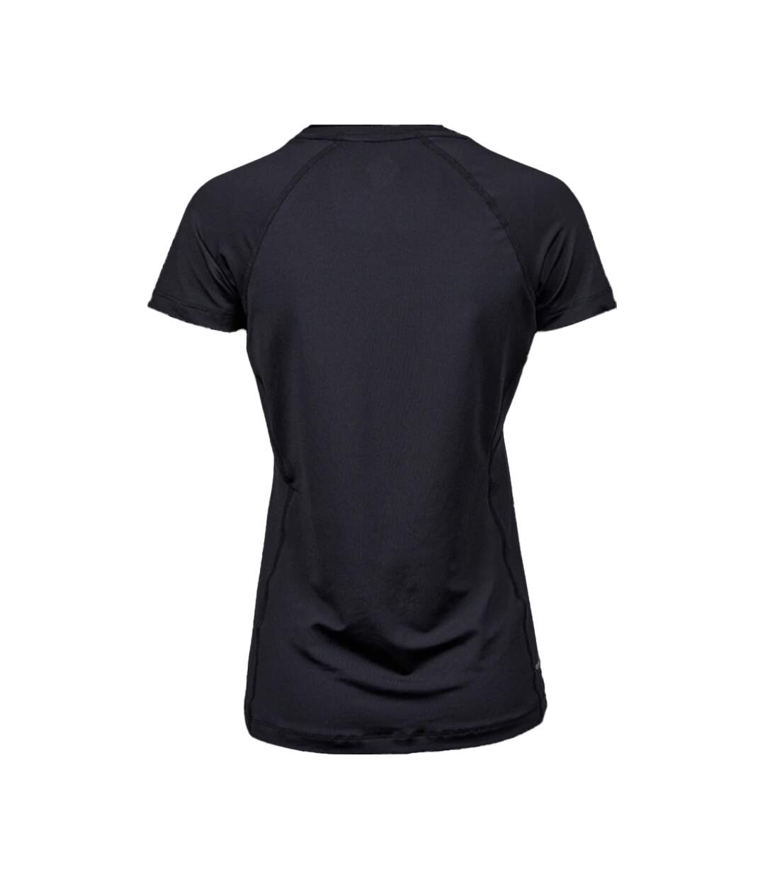 Womens/ladies Cooldry T-shirt Black Tee Jays-2