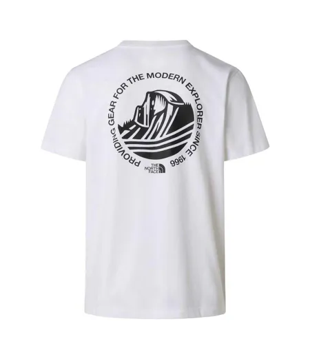 T-shirt Motif/style Graphique Monte Homme Blanc The North Face
