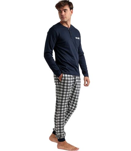 Pyjama tenue pantalon polo manches longues Classic Checks Admas