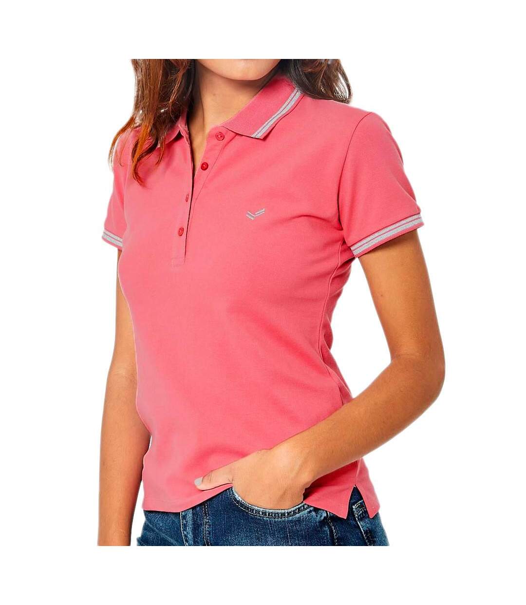 Polo Rose Femme Kaporal Courtes - XS-1