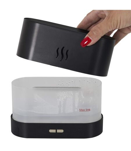 Diffuseur Huile Essentielle Flamme 17cm Noir