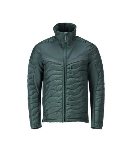 Mens Customized Thermal Jacket Forest Green Mascot