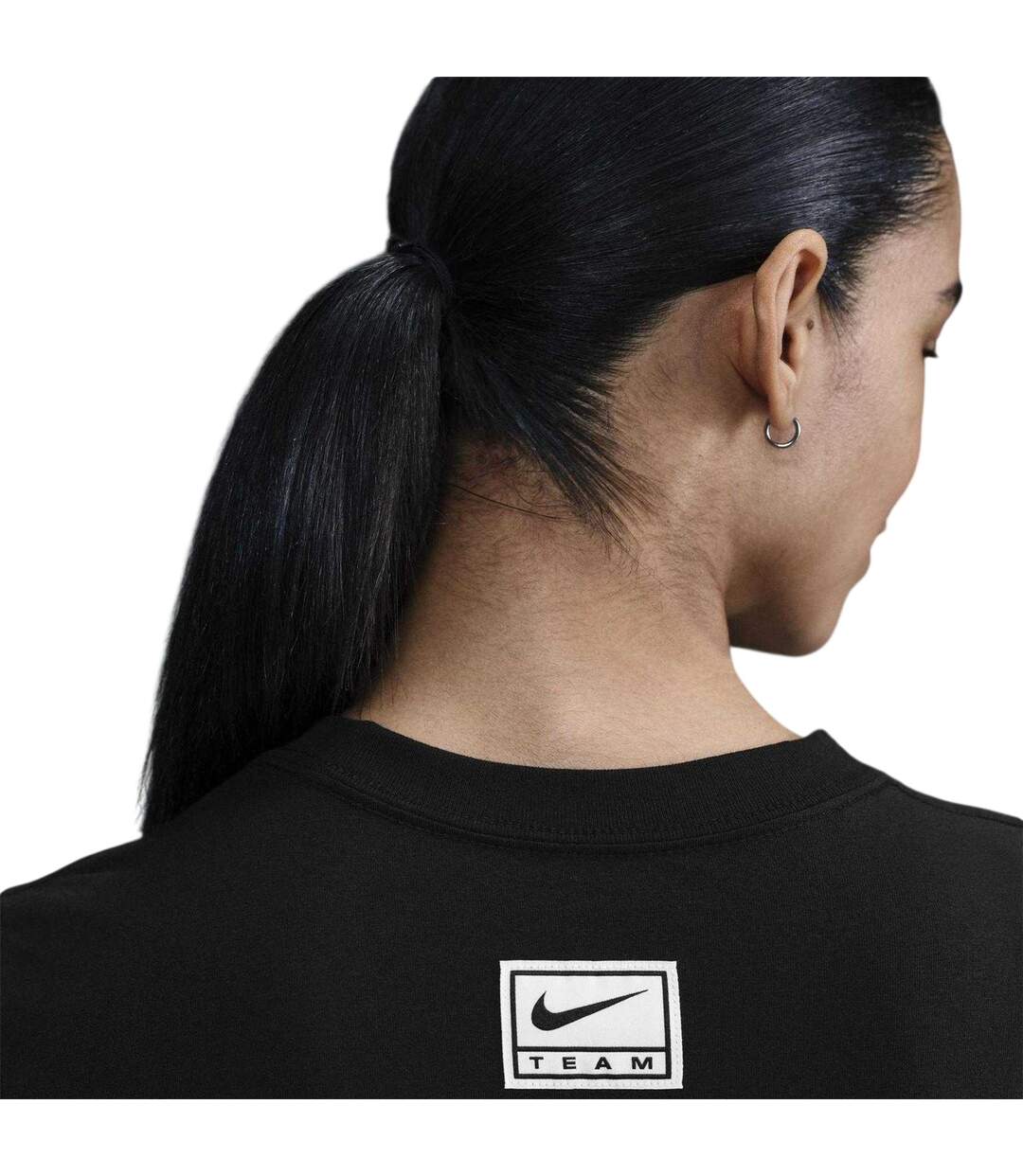 T-shirt Court Motif/style Imprimé Graphique Team Femme Noir Nike-4