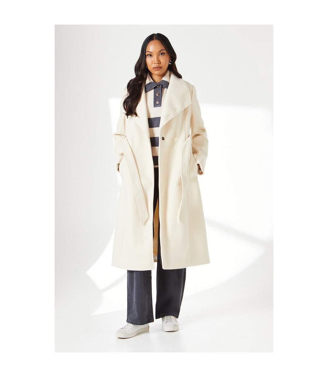 Manteau femme blanc cassé Principles