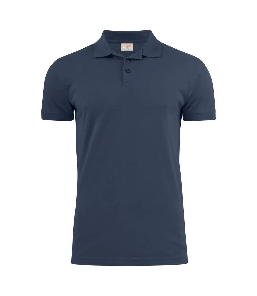 Mens Surf Stretch Polo Shirt Steel Grey Printer-1