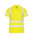 Mens Prio Pique High-vis Polo Shirt Yellow Projob-1