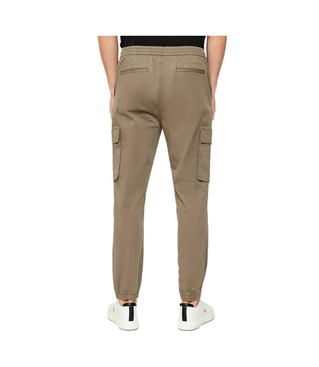 Pantalon jogger marron homme calvin klein jeans skinny-2