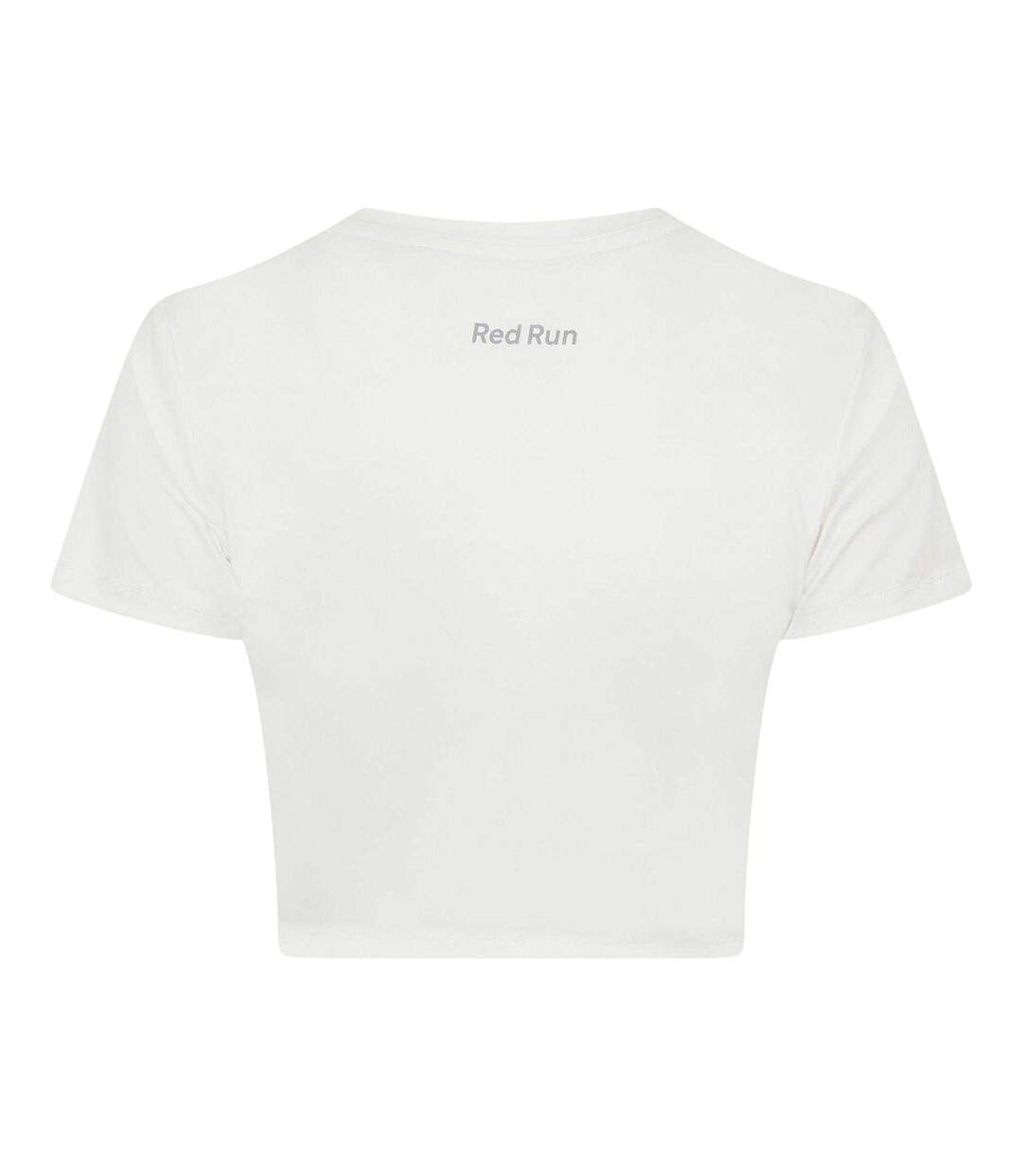 Haut Court Femme Blanc Red Run-2