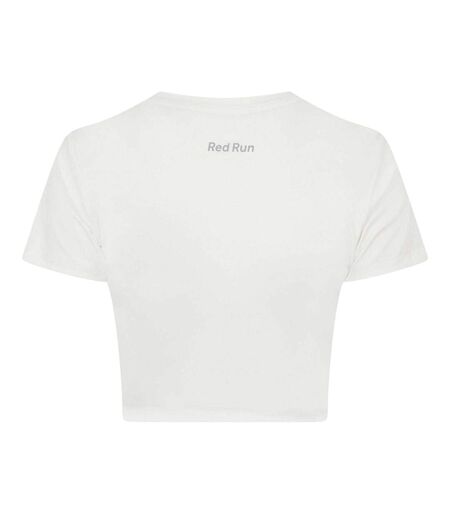Haut Court Femme Blanc Red Run