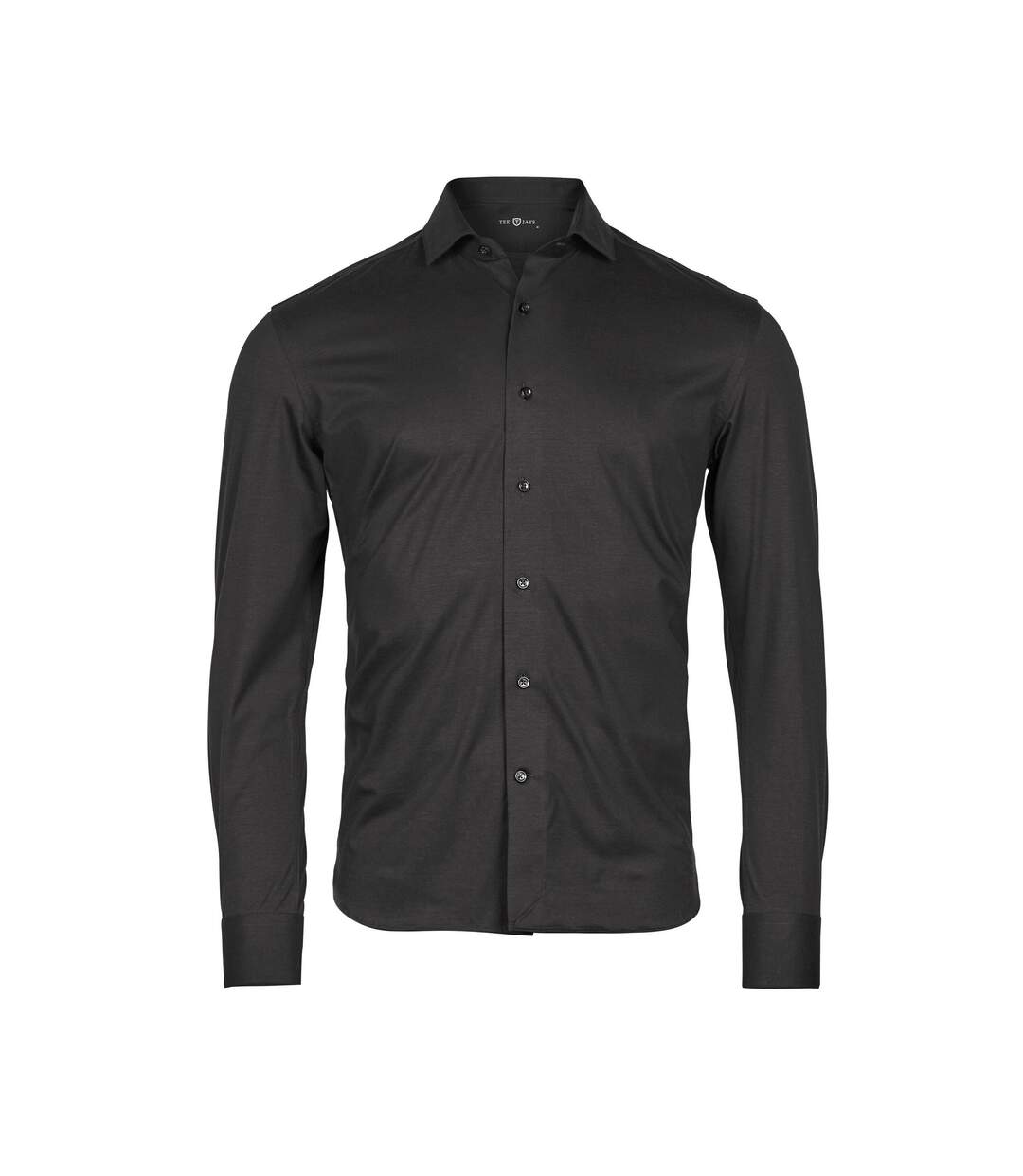 Mens Stretch Active Shirt Black Tee Jays-1