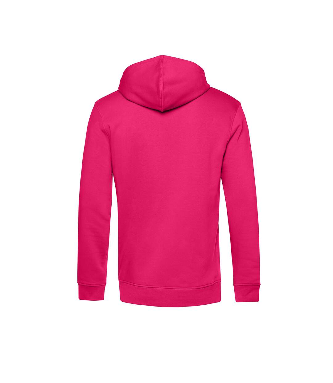 B&C Mens Organic Hooded Sweater (Magenta Pink)