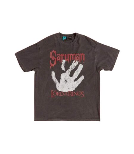 T-shirt Motif Saruman Motif/style Main Adulte Noir Charbon The Lord Of The Rings