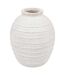 Vase Jarre Déco Romia 38cm Blanc-1