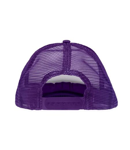 Casquette Trucker Detroit Violet Blanc Result Headwear
