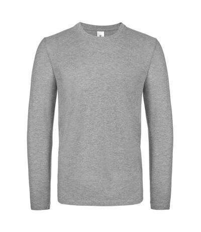 B&C Mens E150 Long Sleeve T-Shirt (Sport Gray)
