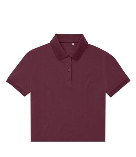 Womens/ladies My Eco Polo Shirt Burgundy B&C