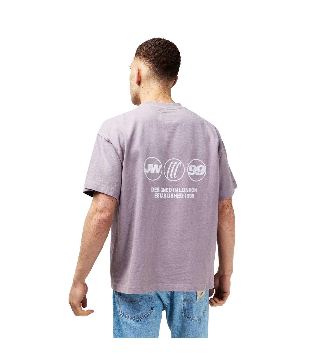 T-shirt Multi Hit Homme Lilas Foncé Jack Wills-3