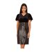 Womens/ladies Sequin Velvet Bodycon Dress Black Yumi-4