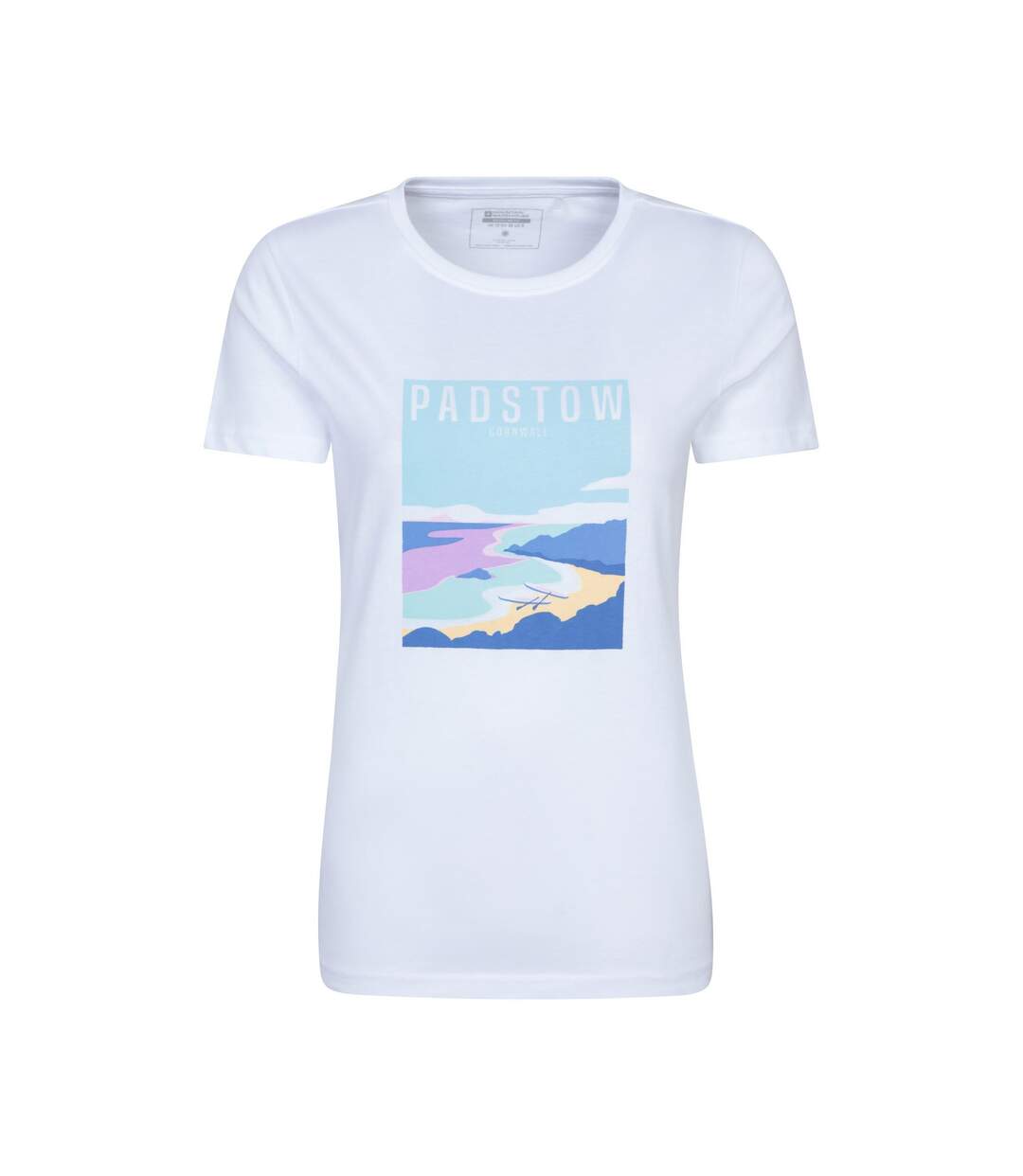 Womens/ladies Padstow Short-sleeved T-shirt White Mountain Warehouse-1