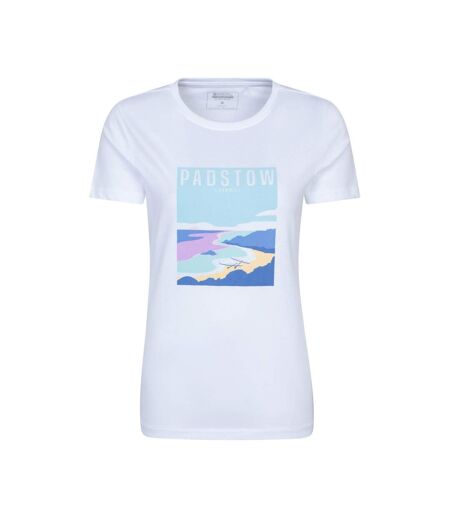 Womens/ladies Padstow Short-sleeved T-shirt White Mountain Warehouse
