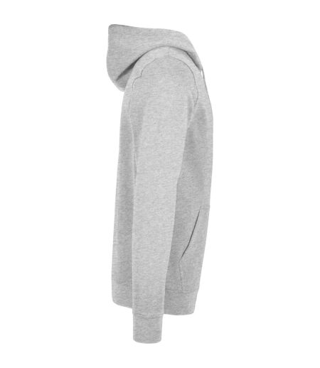 Sweat À Capuche Basic Adulte Gris Chiné Build Your Brand