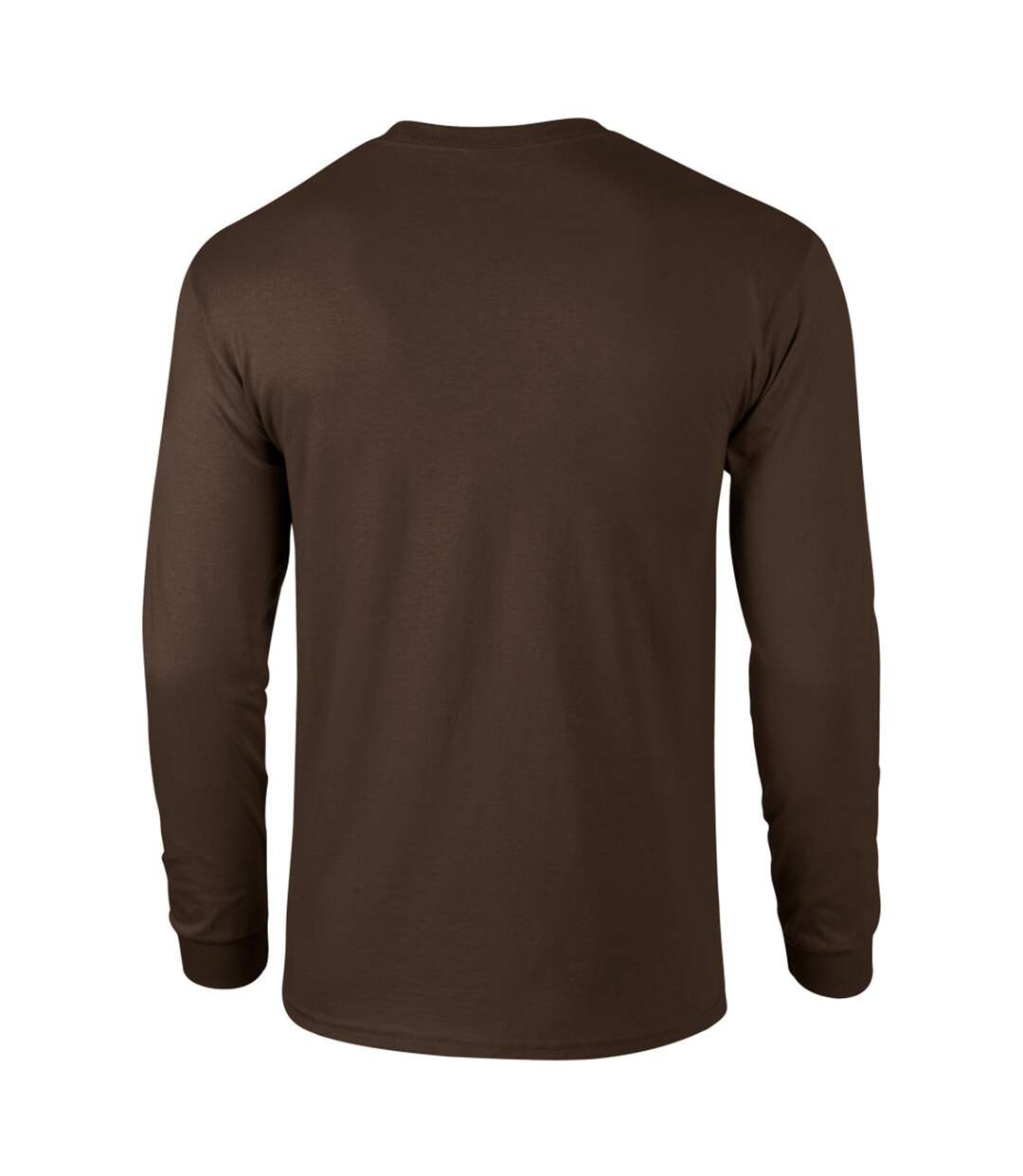 T-shirt uni à manches longues  pour homme chocolat noir Gildan