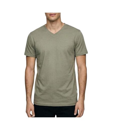 T-Shirt kaki homme lee cooper glc1986