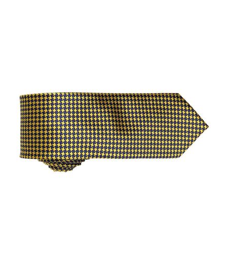 Cravate À Motif Pied De Poule Homme Taille Unique Or Premier