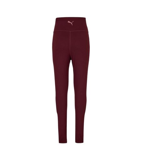 Womens/ladies Train Tight Leggings Aubergine Puma