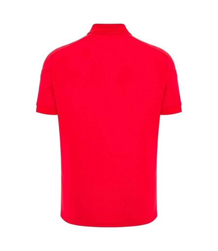 Mens 2025 Travel Polo Shirt Red Wales RU